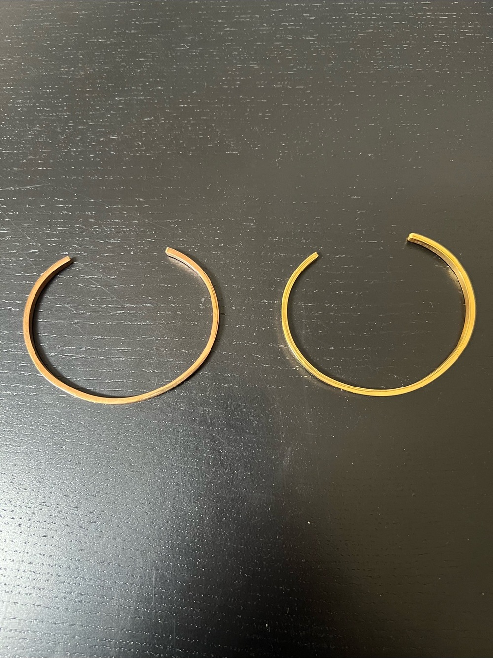 Delicate Gold Open Cuff Bracelet Set - Minimal Women’s Jewelry